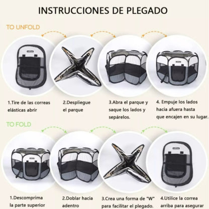 JAULA CORRAL PLEGABLE PARA MASCOTAS